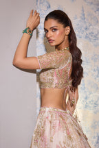 LEHENGA BLOUSE DUPATTA IVORY