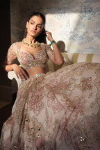 LEHENGA BLOUSE DUPATTA IVORY
