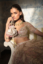 LEHENGA BLOUSE DUPATTA IVORY