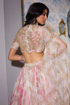 LEHENGA BLOUSE DUPATTA IVORY