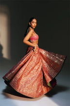Lehenga Blouse Dupatta Rani Pink