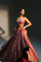 Lehenga Blouse Dupatta Rani Pink