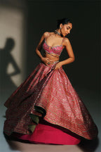 Lehenga Blouse Dupatta Rani Pink