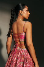 Lehenga Blouse Dupatta Rani Pink