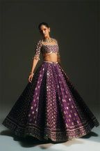 Lehenga Blouse Dupatta Grape Vine