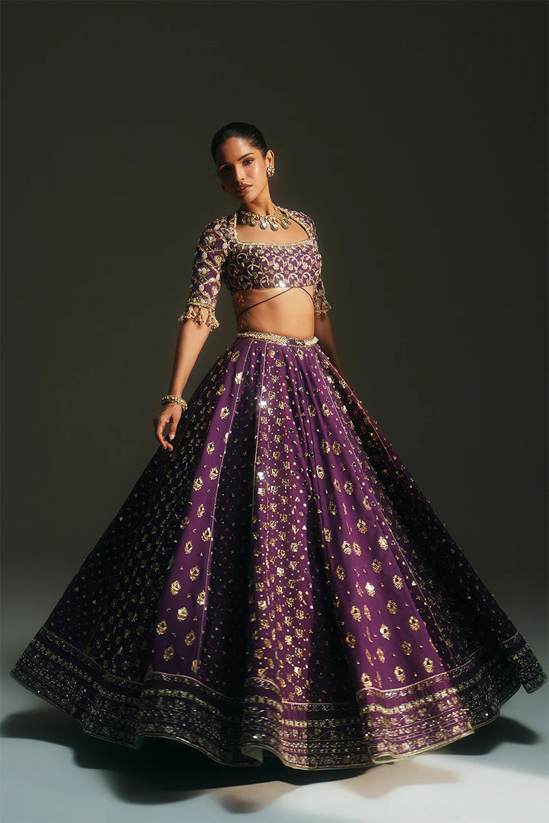 Lehenga Blouse Dupatta Grape Vine