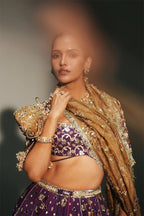 Lehenga Blouse Dupatta Grape Vine