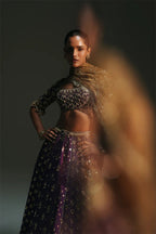 Lehenga Blouse Dupatta Grape Vine
