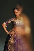Lehenga Blouse Dupatta Grape Vine