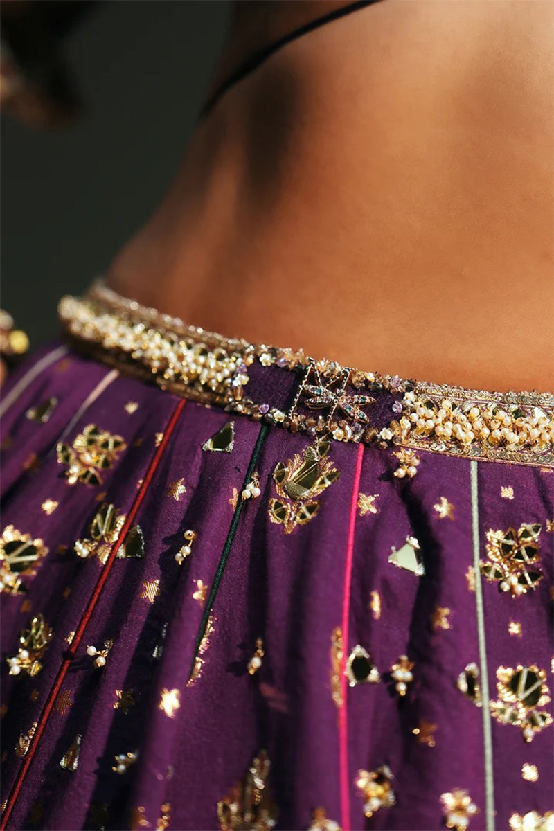 Lehenga Blouse Dupatta Grape Vine
