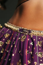 Lehenga Blouse Dupatta Grape Vine