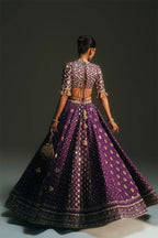 Lehenga Blouse Dupatta Grape Vine