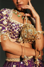 Lehenga Blouse Dupatta Grape Vine
