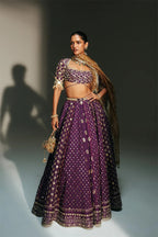 Lehenga Blouse Dupatta Grape Vine
