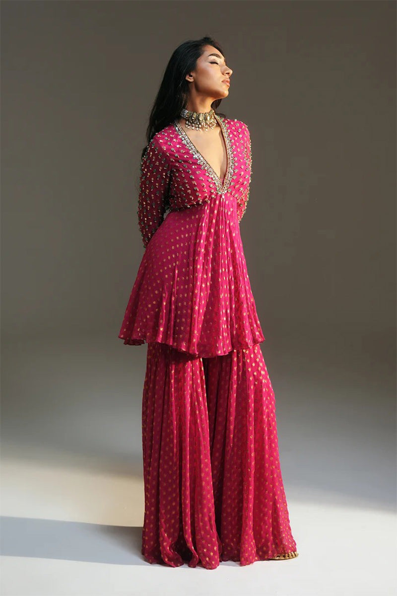 Sharara Kurta Rani Pink