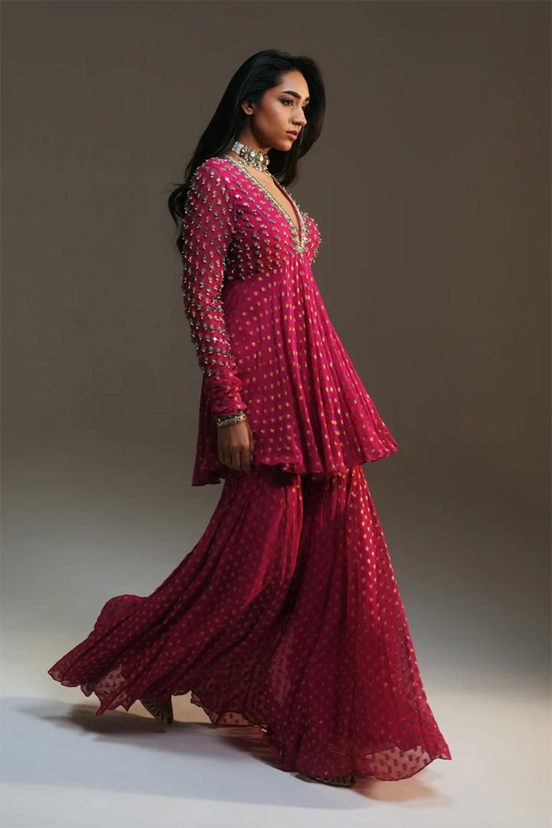 Sharara Kurta Rani Pink