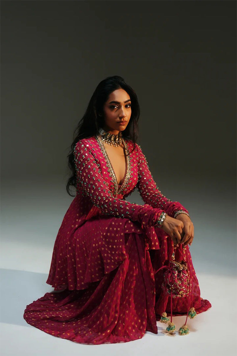 Sharara Kurta Rani Pink