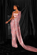 Saree Blouse Pink-Blue