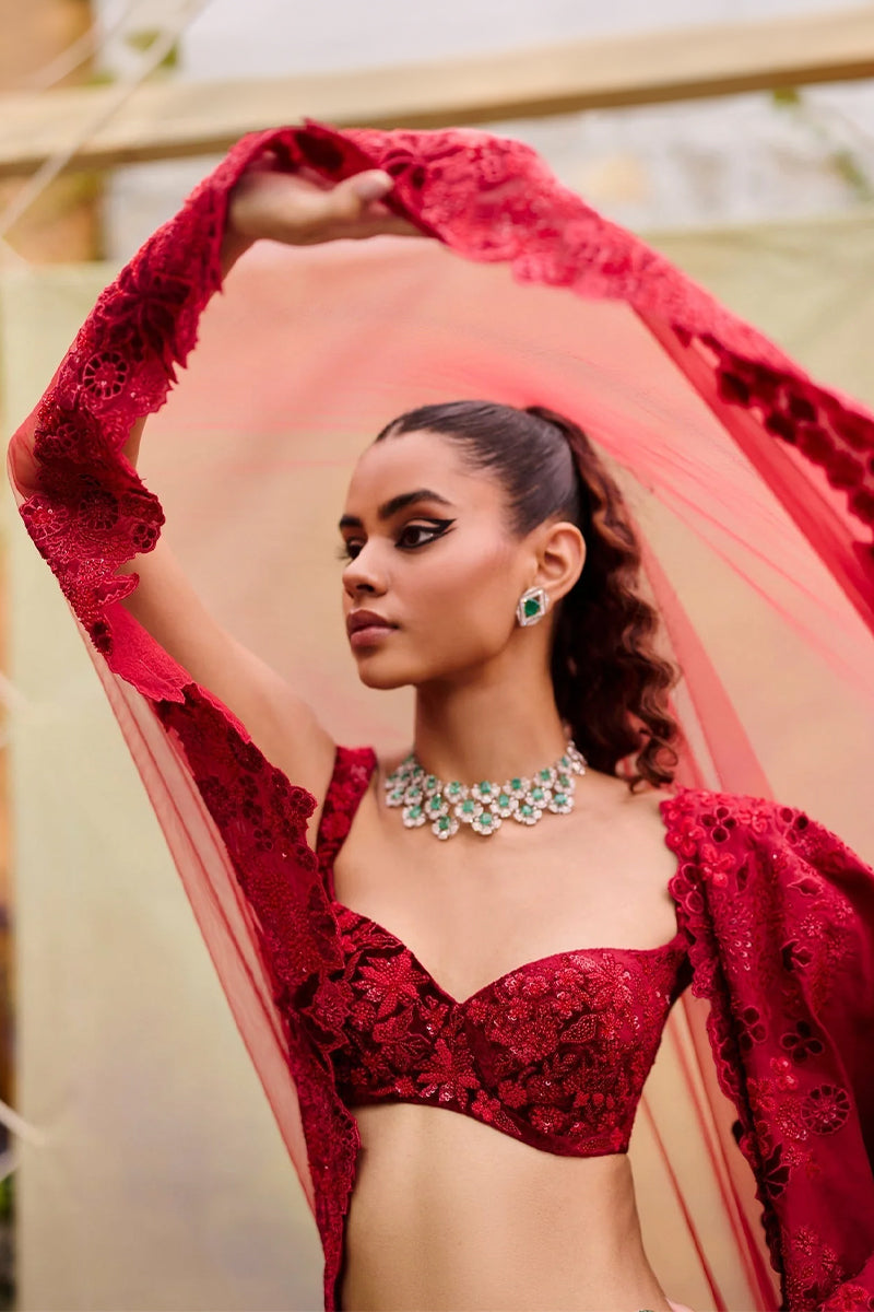 LEHENGA RED