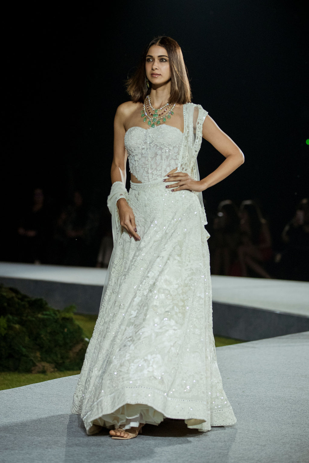 Lehenga Corset Dupatta Ivory