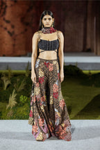 Corset Pant Dupatta Black