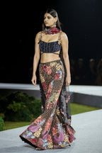Corset Pant Dupatta Black