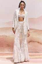 SHARARA BUSTIER BLAZER IVORY