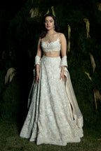 Lehenga Blouse Dupatta Ivory