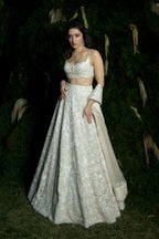 Lehenga Blouse Dupatta Ivory