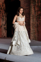 Lehenga Blouse Dupatta Ivory