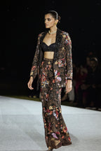 Blazer Bustier Pant Black