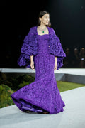 Lehenga Corset Cape Purple