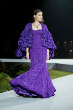 Lehenga Corset Cape Purple