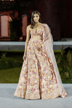 Lehenga Blouse Dupatta Husna Brown