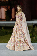 Lehenga Blouse Dupatta Husna Brown