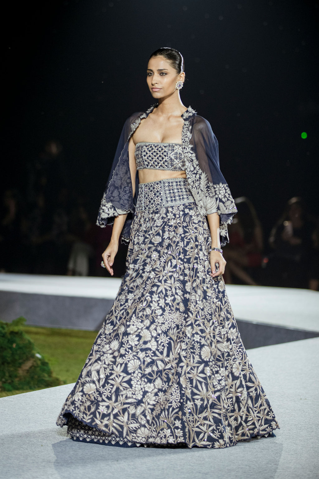 Lehenga Bustier Cape