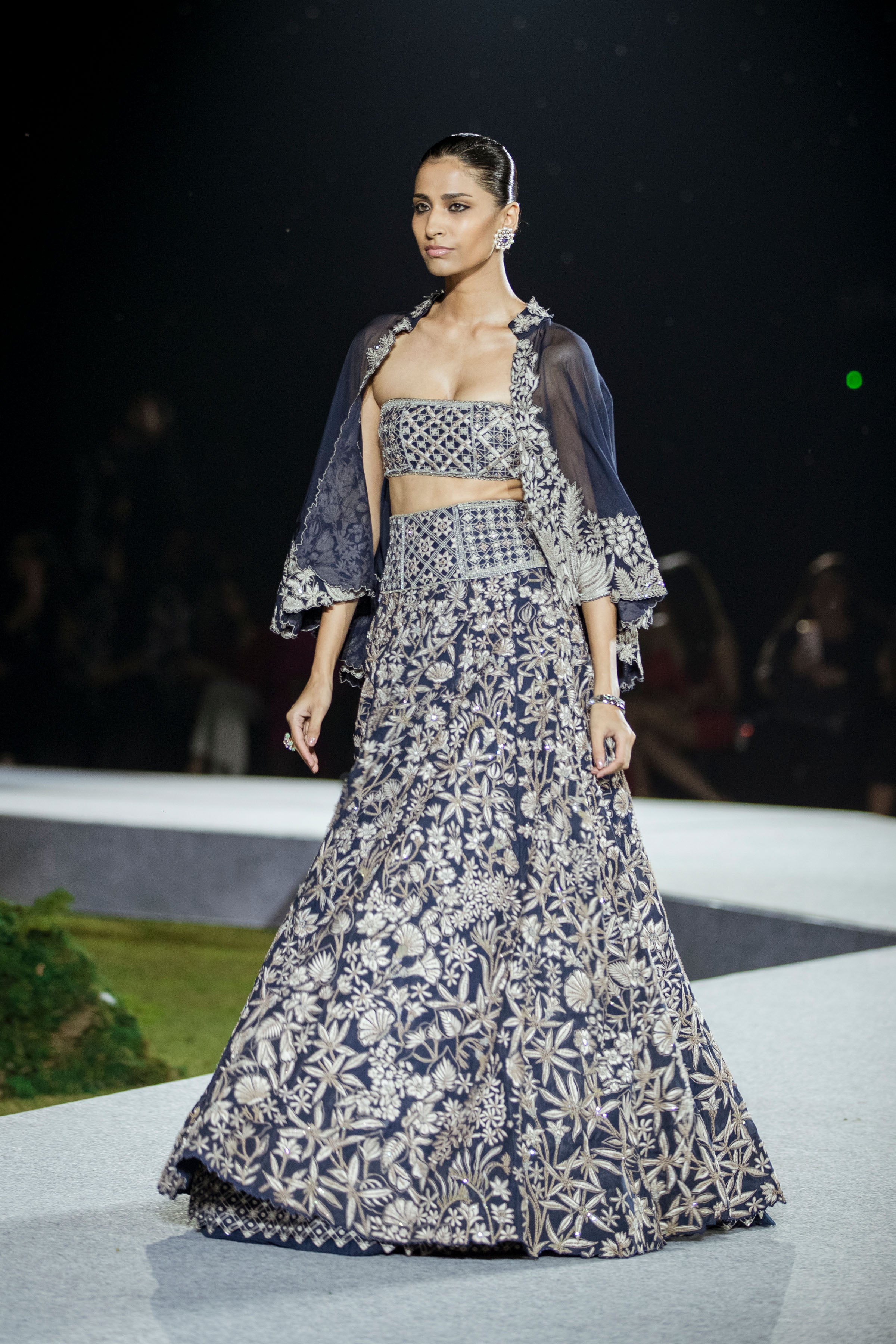 Lehenga Bustier Cape