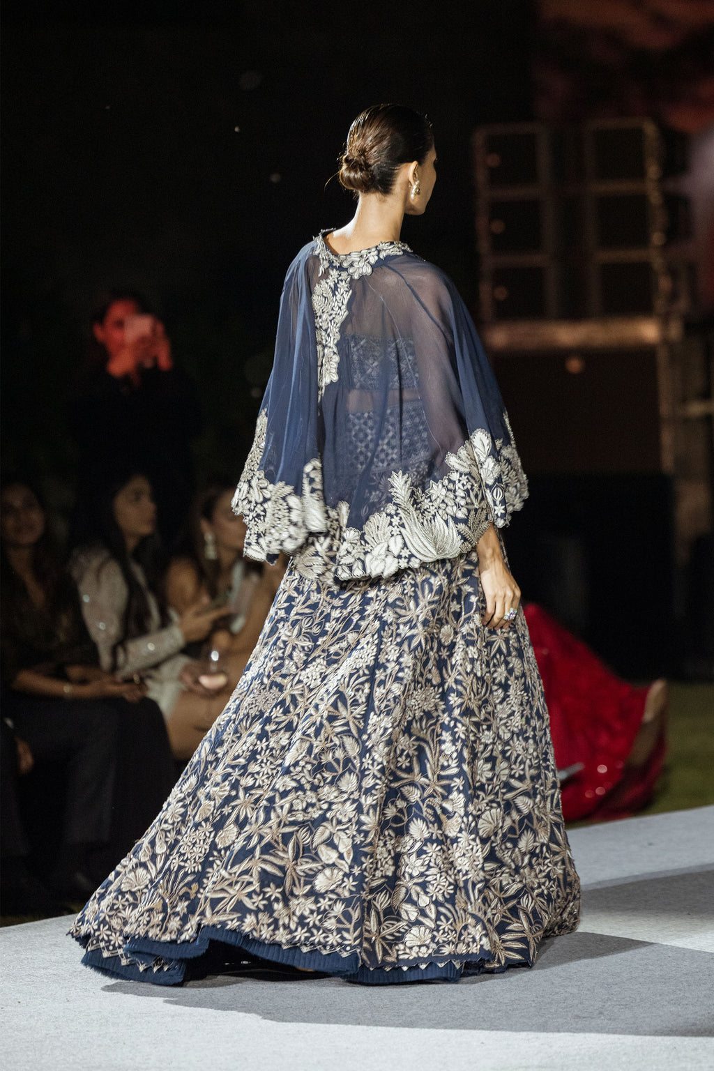 Lehenga Bustier Cape