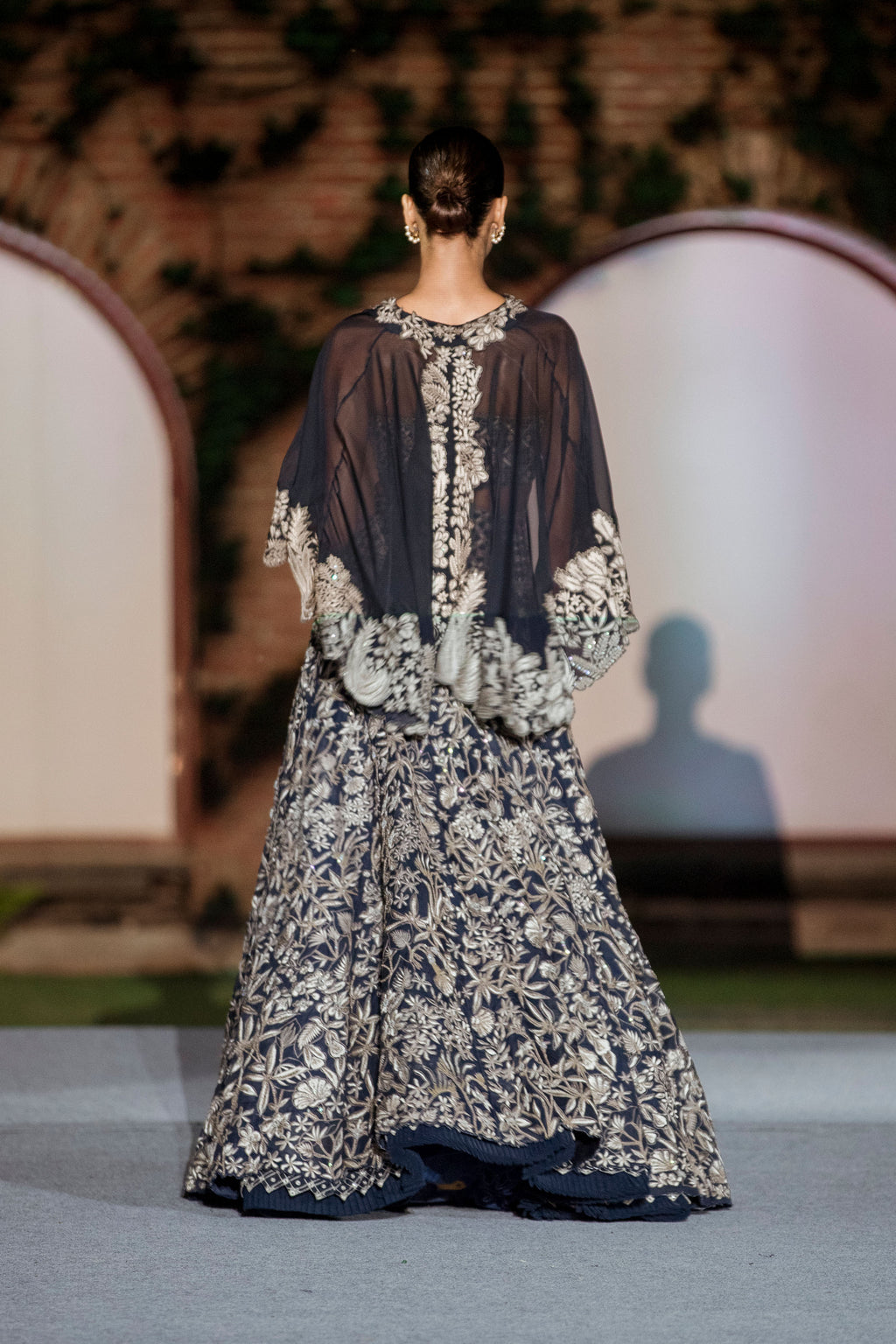 Lehenga Bustier Cape