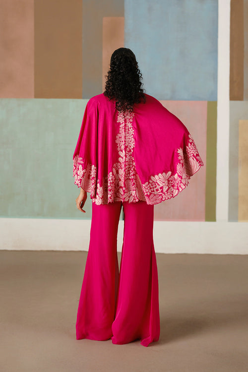 CAPE PANT BUSTIER FUCHSIA