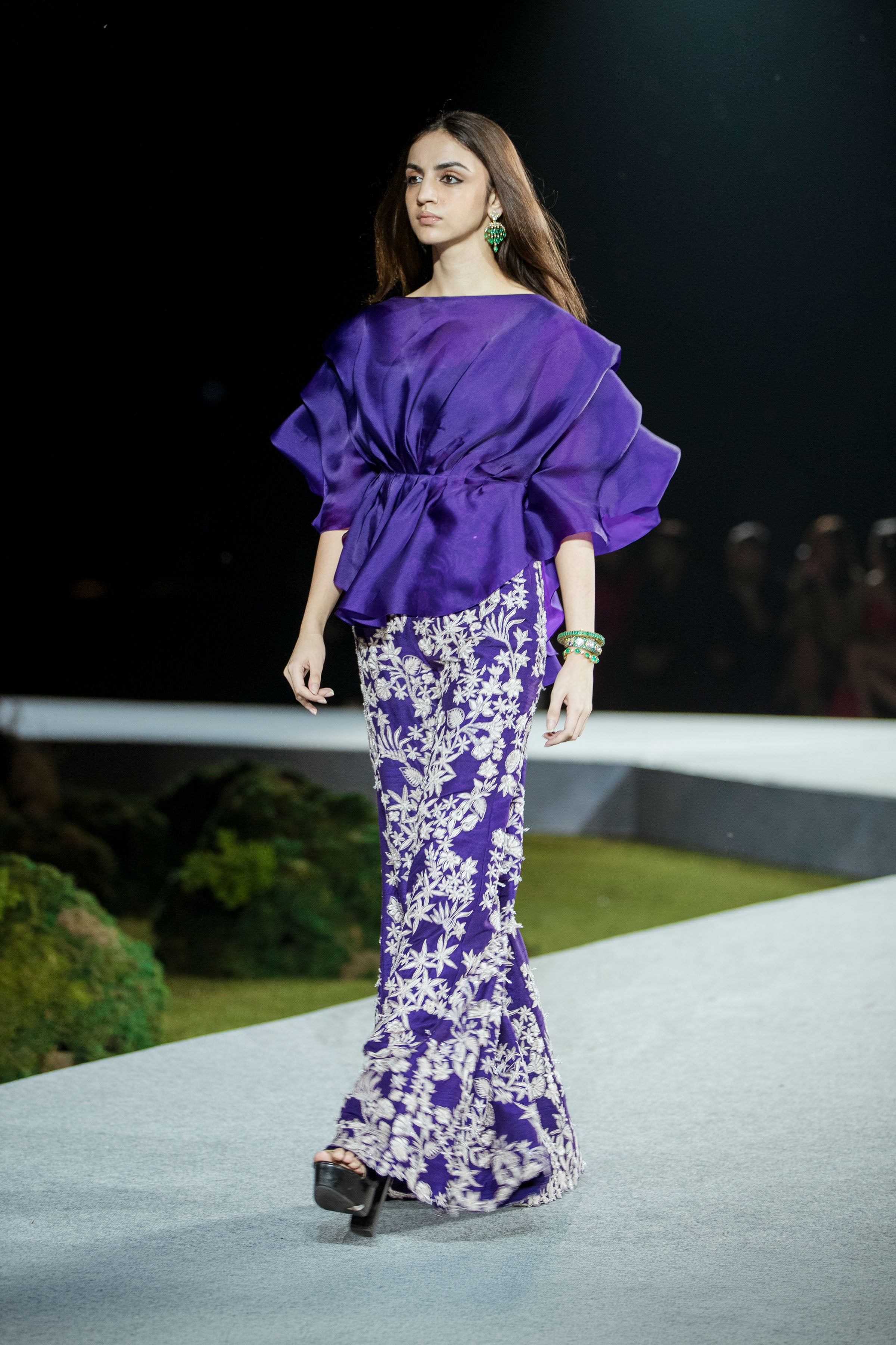 Top Pant Bustier Belt Purple