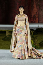 Lehenga Corset Dupatta Husna Brown