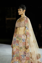 Lehenga Corset Dupatta Husna Brown