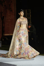 Lehenga Corset Dupatta Husna Brown