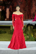 Skirt Corset Gloves Red