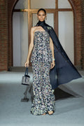 Top Pant Dupatta Navy Blue