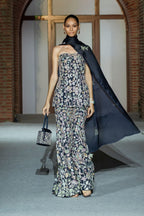Top Pant Dupatta Navy Blue