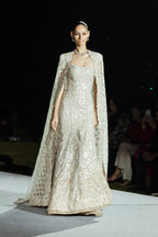 Gown Cape Champagne