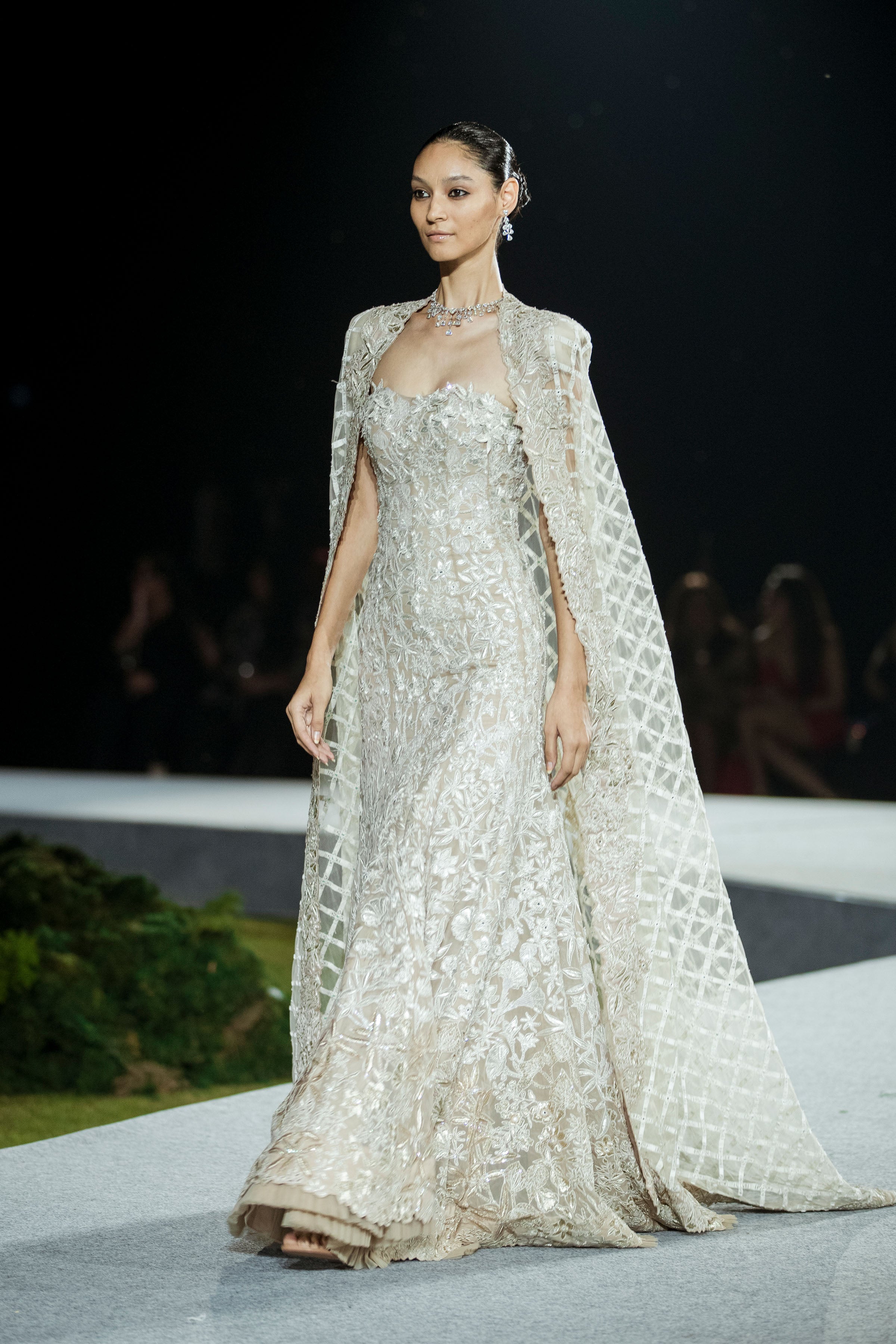 Gown Cape Champagne