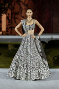 Lehenga Corset Dupatta Black